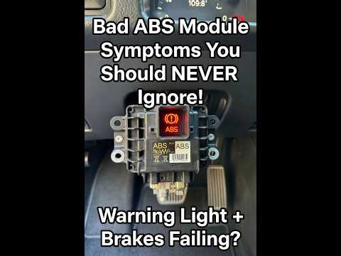 Bad ABS Module Symptoms You Should NEVER Ignore! (Warning Light + Brakes Failing?)