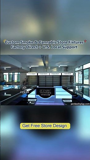 Custom Smoke & Cannabis Store Display Fixtures | Factory Direct Manufacturer