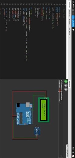 temperature monitoring using Arduino uno #arduino #electronic #engineering #shorts #trending