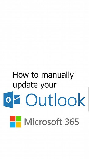 How to manually update your Outlook? #microsoft #microsofteducation #o...