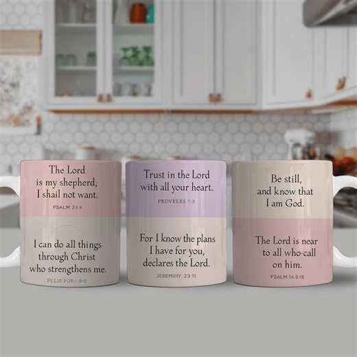 Bible Verse Mug Wrap PNG | 12 Oz Mug Sublimation Design | Digital Scripture Download - Etsy