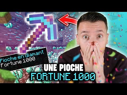 How to get a FORTUNE 1000 PICKAXE in Minecraft!