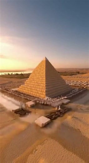 Pyramid Giza: Oddly Satisfying Construction Time-lapse. #Pyramids #Timelapase #giza #satisfying