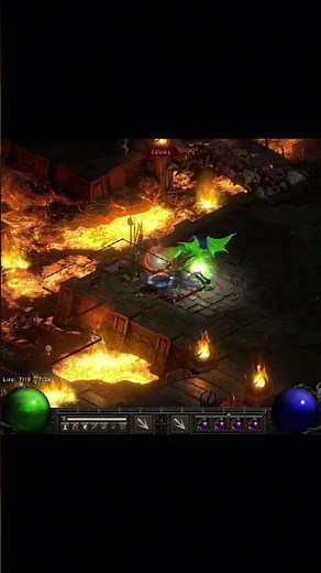 WereBear Barbarian Build Vs Uber Izual #diablo2resurrectedbuild #fastleveling