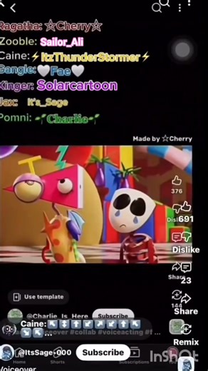 My voice is dying lol #fakecollab #theamazingdigitalcircus #tadc #fyp