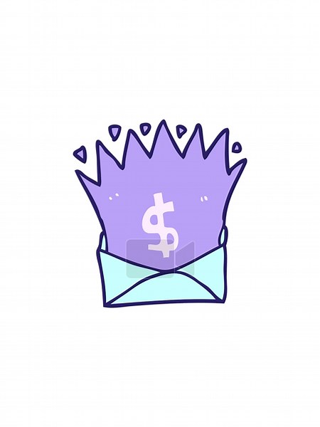 popping motion animation of cartoon envelope with money sign Stock Video Footage - Alamy