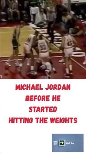 Michael Jordan Getting Man Handled