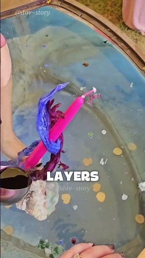 Wax candle art. freeform sculpting.