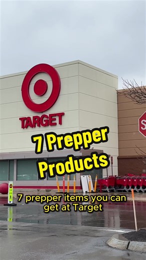 7 prepper products you can buy at Target to help you survive a crisis. #prepper #survival #preppertok #survivaltips #target #shopping #shtf