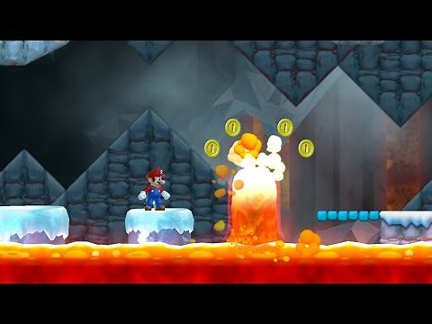 Newer Super Mario Bros. Wii - Freezeflame Glacier (Complete World 5)