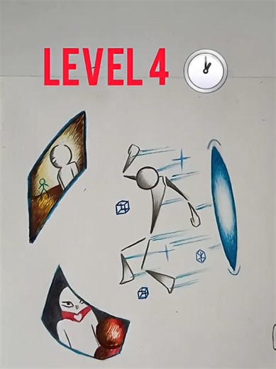 Drawing a Stick Man at different levels part 3 🥵✨ #art #drawingtutorial #howtodraw #sketchbook #fyp