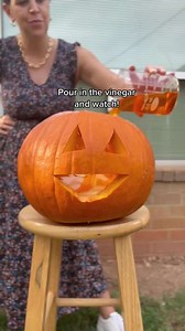 Watch this pumpkin 'barf' in a fun Halloween science experiment