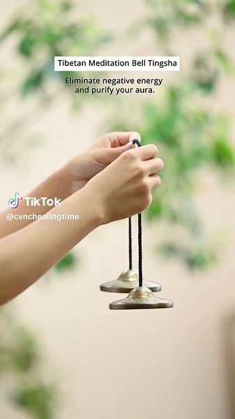 Tibetan Meditation Bell Tingsha#fyp #foryou #fouyourpage #soundhealing #soundbath #relax #meditation