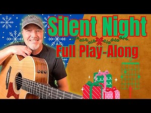 "Silent Night" | Full Guitar Play-Along (Chords on Screen)