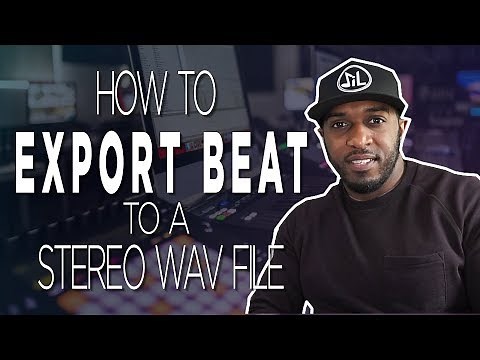 How To Export Beat To A Stereo Wav File In Logic Pro X
