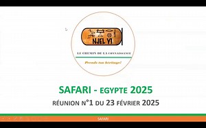 Watch Safari Egypte 2025 - Réunion d'information n°1 Online | Vimeo On Demand