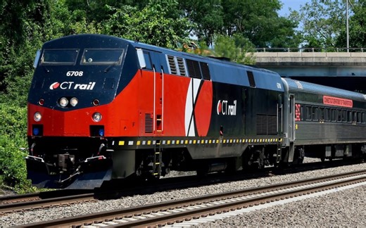 [4K 60FPS]康涅狄格州的CT Rail通勤列车(2023年12月8日)