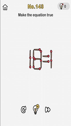 Brain Out Level 143 Make the equation true