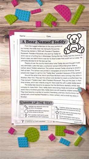 Your students will absolutely LOVE these!! This set of Quick Comprehension passages is all about those timeless toys that we all love! These Quick Comprehension informative passages are just what you need to engage your students with high-interest topics, while practicing a variety of reading skills and strategies. Comment below with "TOYS" to have a link sent to your message! | Create.Teach.Share