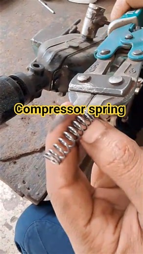 Pressure Spring Making on Drill Machine | Perfect Coil Crafting #automobile #springmaking #spring
