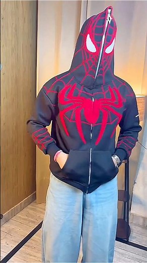 Spider -Men Hoodie 🕸️ Full Zip 🔥🔥#spiderman #hoodies #shorts