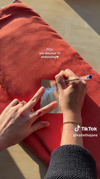 Tin Embossing for Valentine's DIY Gifts