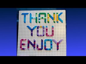 LEGO in Life: Connecting the DOTS: How to Make a Sign and Letters with LEGO