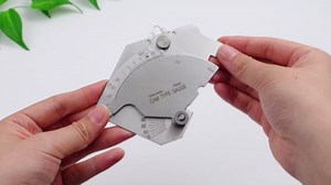 2 Pieces Bridge Cam Gage Welding Gauge Weld Gauge Welding Fillet Throat Gage for Inspection of Welded Surfaces Joints Stainless Steel Gauge Tool