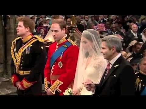 The Royal Wedding - Kate (Catherine) Middleton's arrival at the altar - Westminster Abbey - 29/04/11