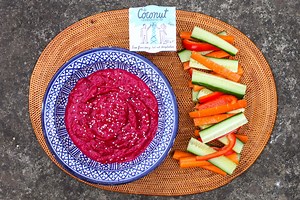 If you're an enthusiastic snacker like us, allow me to introduce you to a pretty special, delightfully simple two Summer Dip recipes combined with the star of the show, our @coconutcollab natural yogurt pots; it's super easy to make, flavourful, and a nutritional kick of a dip 👌🏻 Raise your hand if you would like this recipe & you can nourish your insides with this quick step process ✋🏼 The Beetroot One ➳ Ingredients* 4 Medium Betroots Cumin 2x120g Pots of Coconut Collaborative Yogurt Tahini 