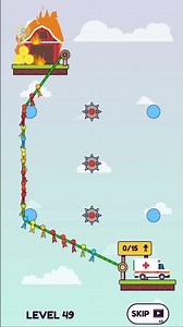 Rope puzzle// Level 49 // #shorts #gamesviralvideo