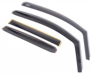 WeatherTech Side Window Rain Guards with Dark Tinting - Front and Rear - 4 Piece WeatherTech Rain Gu