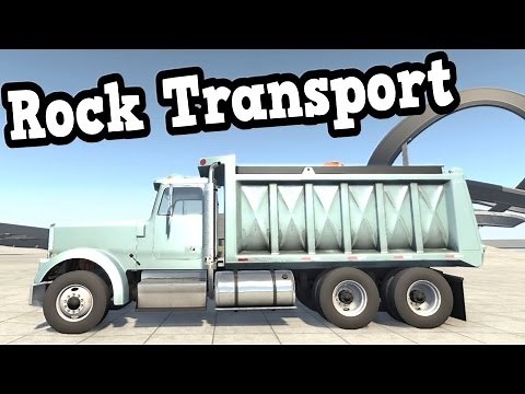 BeamNG Drive - Dump Truck Transporting Rocks