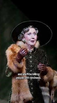 Tamsin Greig as the Duchesse de Crakentorp in La Fille du régiment #RoyalBalletAndOpera