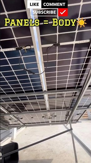 ☀️Solar Plant Components Install ⚡Panels 🔥Inverter ⚙️HDGI Structure 🔝Safety ✅DIY#shorts #engineering