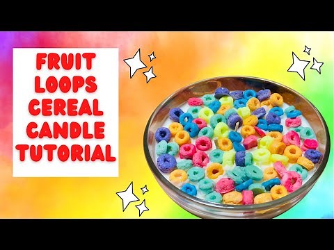 Fruit Loops Cereal Candle | DIY Candle