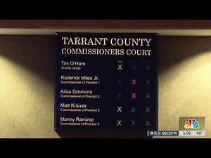 Tarrant County Commissioners vote to redraw lines on political map | NBCDFW