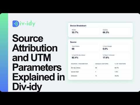 Source Attribution and UTM Parameters Explained in Div-idy