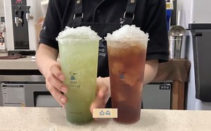 【Cafe Vlog】咖啡厅工作日常|桃子凉茶|葡萄气泡水|曲奇奶油冰沙|薄荷巧克力冰沙|草莓拿铁|炼乳拿铁|治愈解压|JEMIN