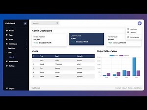 How To Create Admin Dashboard Using Bootstrap 5 | Complete Bootstrap Admin Template