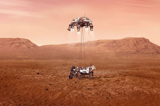 Revoir en vidéo l’atterrissage du robot Perseverance sur Mars