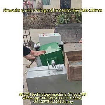 how to make fireworks sparkler ? iron stick swing and insert machine