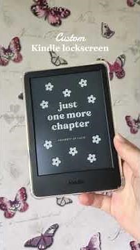 How to customise your Kindle lockscreen 🌸