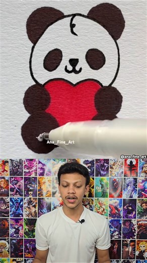 How to Draw a Cute Panda 🐼 | Easy Drawing