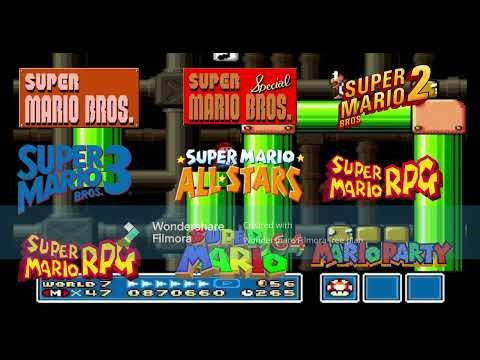 Super Mario Bros underground theme mashup part 1 (9 songs)