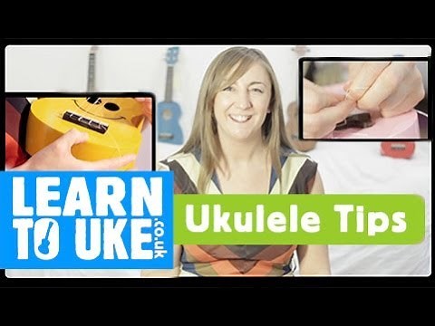 How to Re-string your ukulele - VERY easy uke tips
