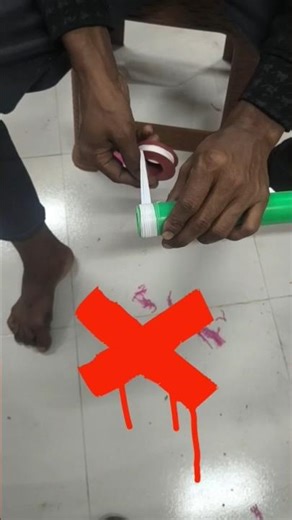 How to Wrap Teflon Tape the Easy Way 🔧 | No Leak Pipe Thread #shorts #shortsfeed