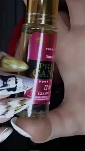 let me douse you in some knock off prada candy perfume oil #asmr #perfume