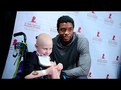 Chadwick Boseman Visited Kids With Cancer in 2018
