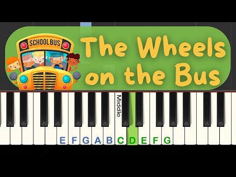 Easy Piano play-along: The Wheels on the Bus